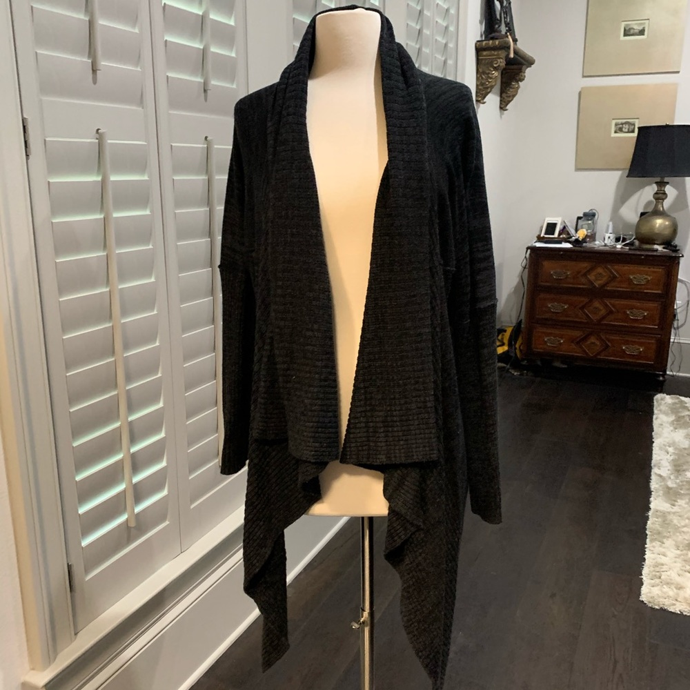 Waterfall high low cardigan